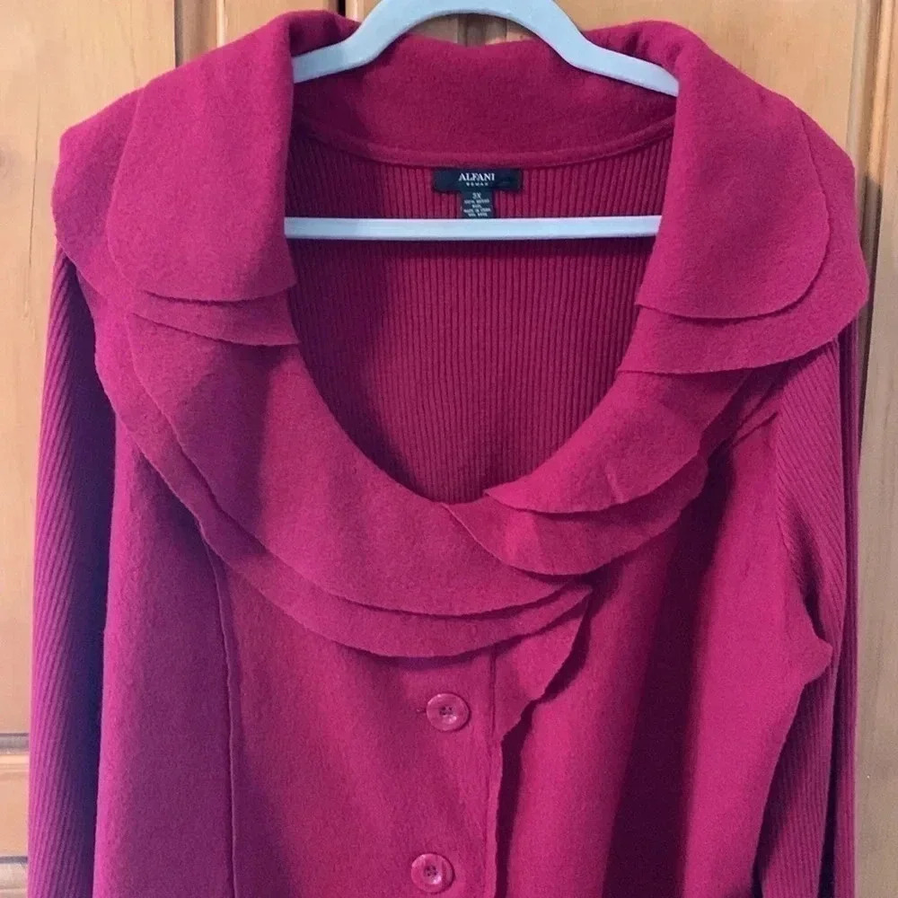Raspberry  pink wool 3X